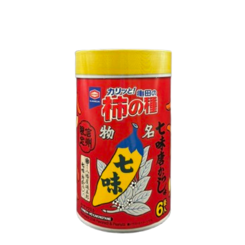 ■ 【菓子】柿の種 七味唐からし 八幡屋磯五郎 信州限定 長野県 飯綱町 みつどんマルシェ