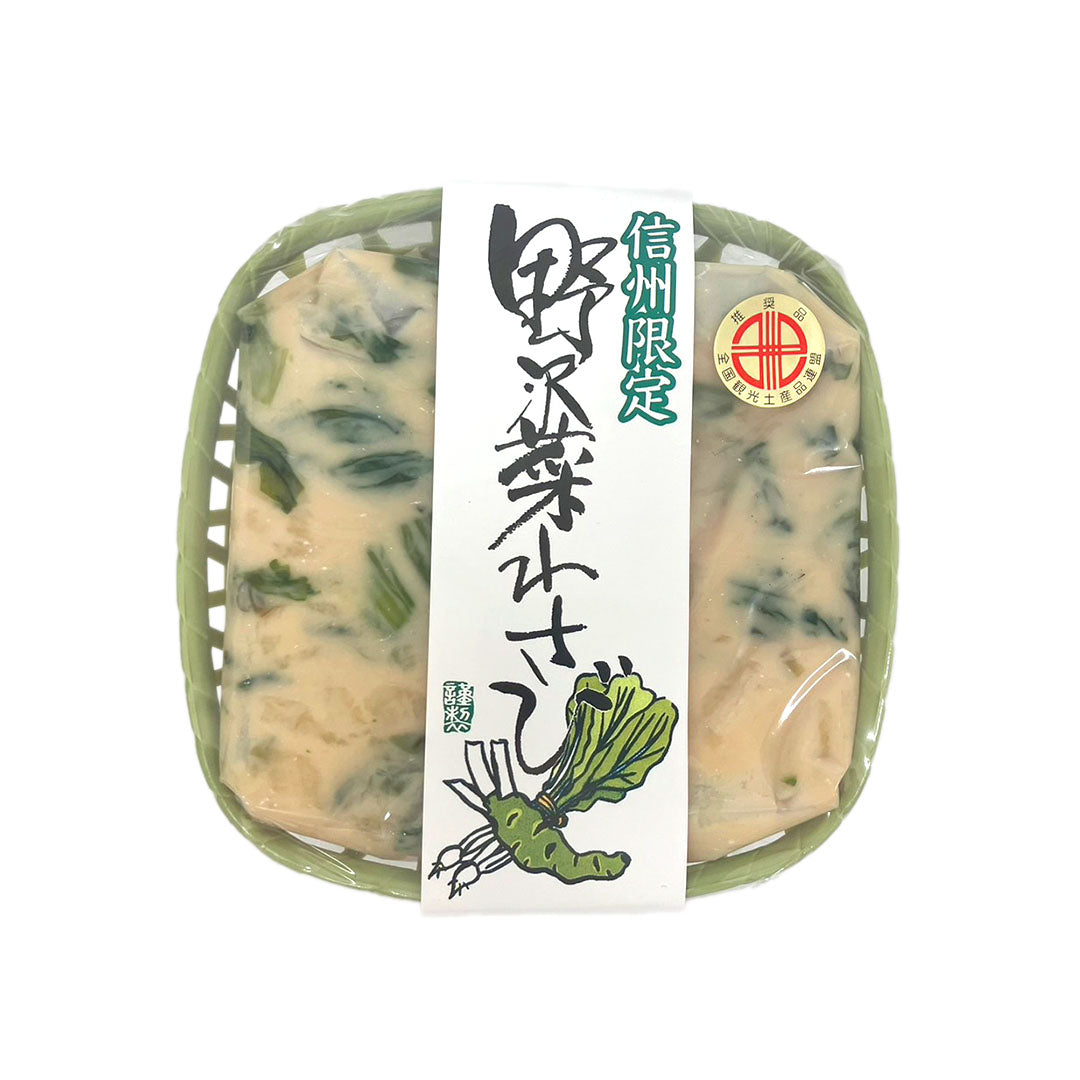 【かす漬】 野沢菜わさび かす漬 170g 野沢菜 わさび 長野県 飯綱町 みつどんマルシェ