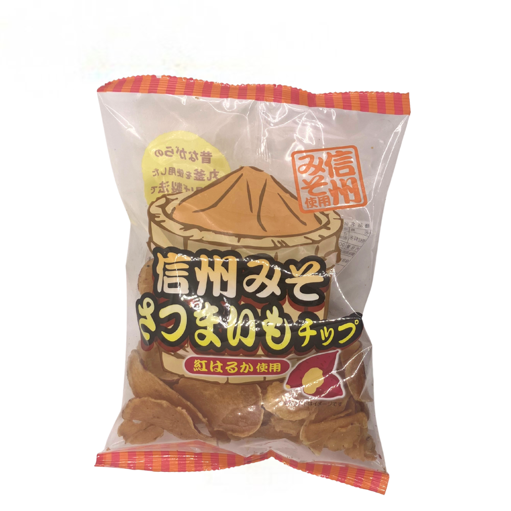 ■ 【菓子】信州みそさつまいもチップ 90g 紅はるか 味噌 チップス 長野県 飯綱町 みつどんマルシェ