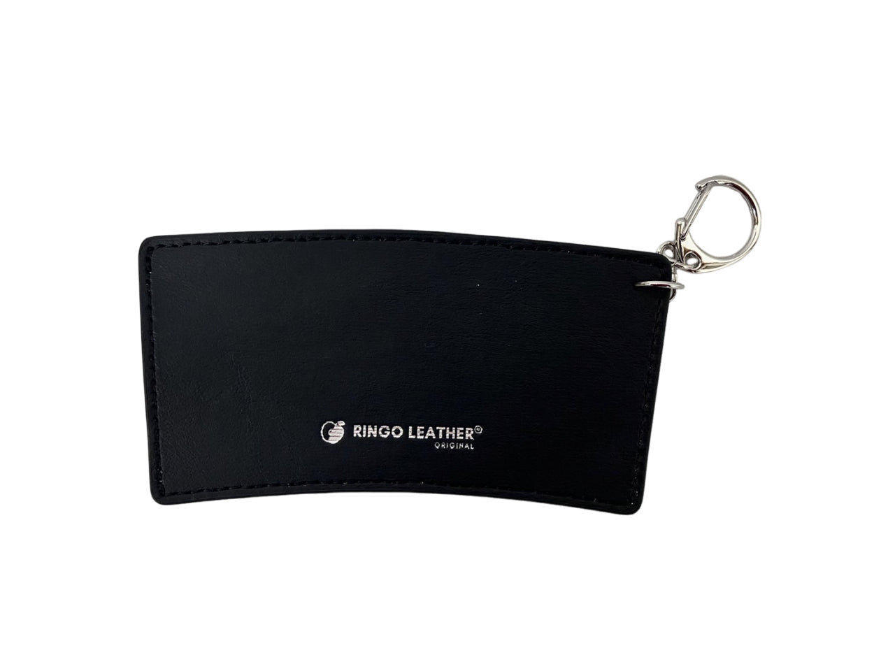 【カップスリーブ】 RINGOLEATHER® CUP SLEEVE カップスリーブ 黒 ブラック カップ りんご レザー 長野県 飯綱町 みつどんマルシェ