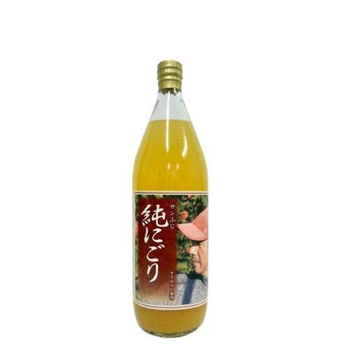 ● 【りんごジュース】 1L 純しぼり りんごジュース 1本 すりおろし 果肉 サンふじ 長野県 飯綱町 みつどんマルシェ