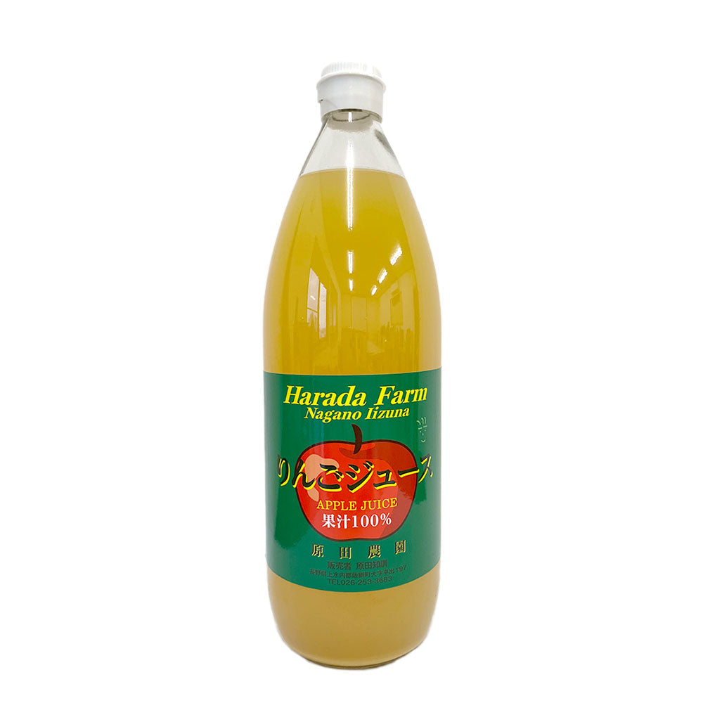 ■ 【りんごジュース】 1L りんごジュース APPLE JUICE 果汁100% 1本 ストレート 原田農園 長野県 飯綱町 みつどんマルシェ