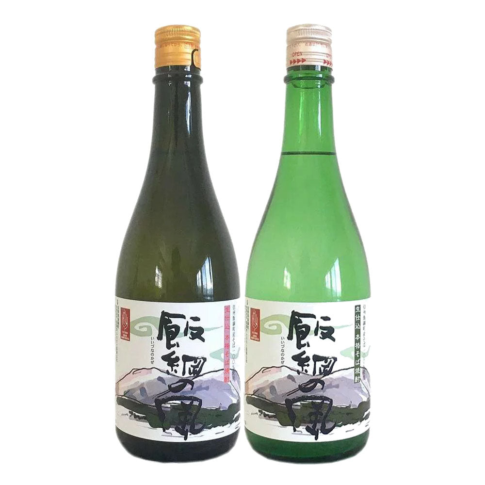 【オンラインバザー】そば焼酎 飯綱の風25度+飯綱の風20度 セット 送料無料