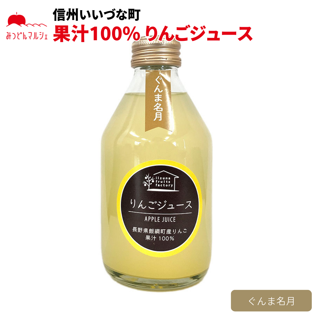 【りんごジュース】 ぐんま名月 りんごジュース 230ml 1本 長野県 飯綱町 みつどんマルシェ
