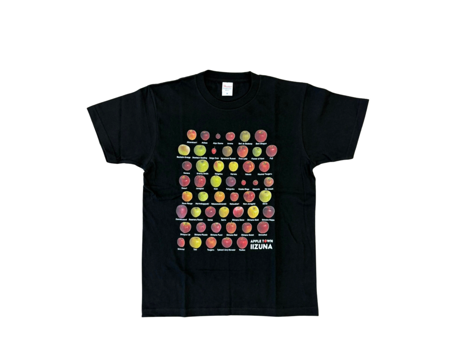 【洋服】 ご当地Tシャツ Lサイズ Tシャツ 半袖 黒 りんご トップス 長野県 飯綱町 みつどんマルシェ