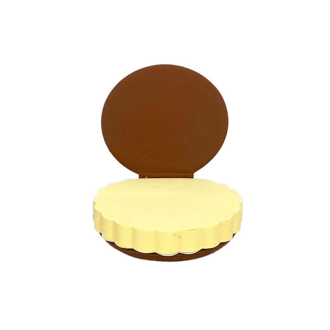 【マカロンふせん】 マカロンふせん 茶 みつどん 付箋 ふせん マカロン メモ帳 雑貨 文具 文房具 おしゃれ かわいい 長野県 飯綱町 みつどんマルシェ