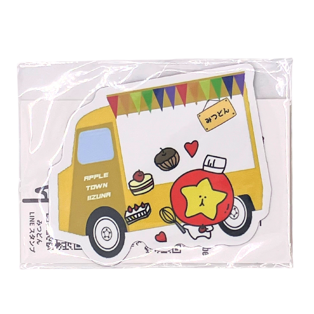 【マグネット】 キッチンカーみつどん かわいい 長野県 飯綱町 みつどんマルシェ