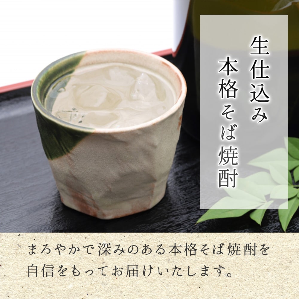 【オンラインバザー】そば焼酎 飯綱の風25度+飯綱の風20度 セット 送料無料