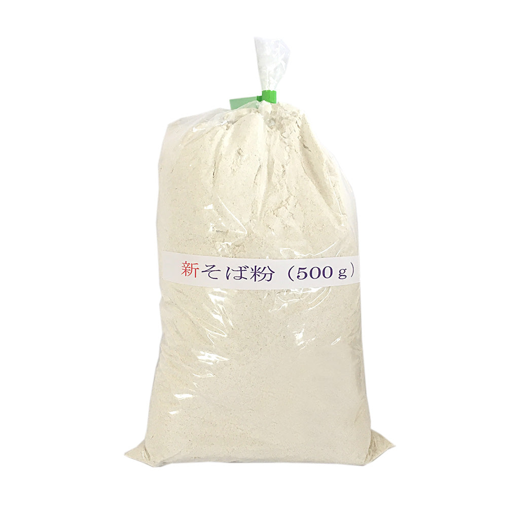 【そば】 新そば粉 ( 地紛 100% ) 500g 長野県 飯綱町 みつどんマルシェ