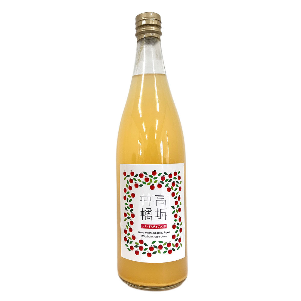 【りんごジュース】 りんごジュース シナノドルチェ 高坂りんご 720ml 瓶 1本 ジュース ストレート 長野県 飯綱町 みつどんマルシェ