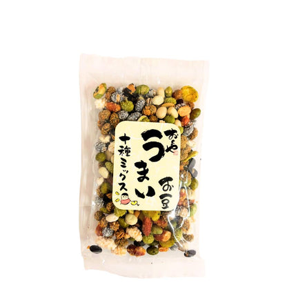 ● 【菓子】十種ミックスうまいお豆 130g 豆 大豆 長野県 飯綱町 みつどんマルシェ