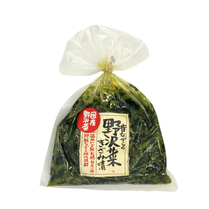 ■ 【野沢菜きざみ漬】130g 野沢菜 惣菜 長野県 飯綱町 みつどんマルシェ