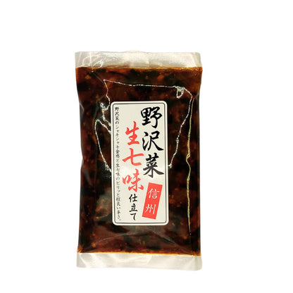 ■ 【そう菜】野沢菜生七味仕立て 130g 野沢菜 七味 惣菜 長野県 飯綱町 みつどんマルシェ