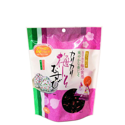 ● 【梅加工品】カリカリ梅しおむずび 48g (8g×6袋) 混ぜご飯の素 混ぜご飯長野県 飯綱町 みつどんマルシェ