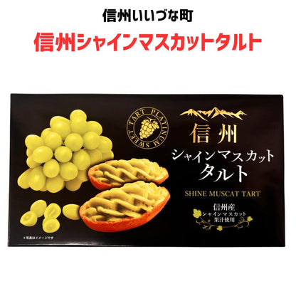 ● 【菓子】 信州シャインマスカットタルト 焼菓子 6個 シャインマスカット タルト 菓子 長野県 飯綱町 みつどんマルシェ