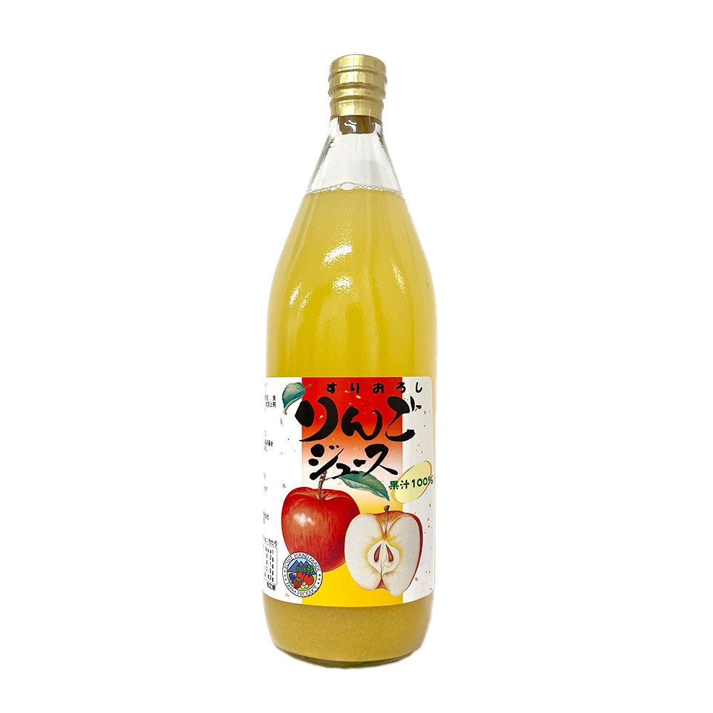 【りんごジュース】 すりおろし りんごジュース 果汁100％ 1L 1本 りんご ジュース 果粒入り 長野県 飯綱町 みつどんマルシェ