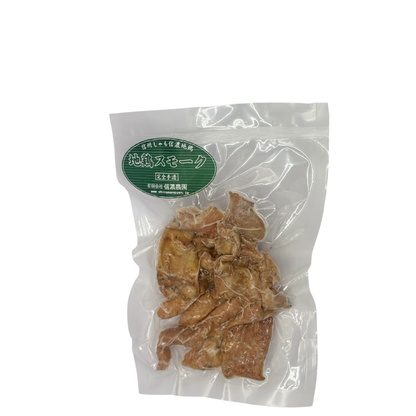 ▲【信濃地鶏 皮スモーク】 皮スモーク 70g スモーク 肉 冷凍 クール便 肉 長野県 信州 みつどんマルシェ