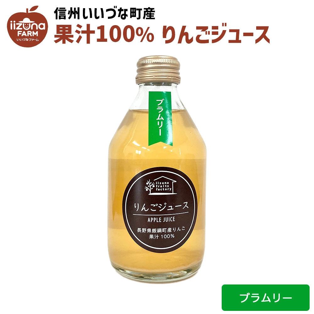 【りんごジュース】 ブラムリー りんごジュース 250ml 1本 長野県 飯綱町 みつどんマルシェ