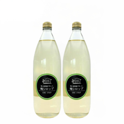 【梅シロップ 2本セット】 1L 2本 長野県 飯綱町 みつどんマルシェ 信州 ストレート 国産 ギフト うめ ジュース  梅サワー シロップ セット まとめ買い