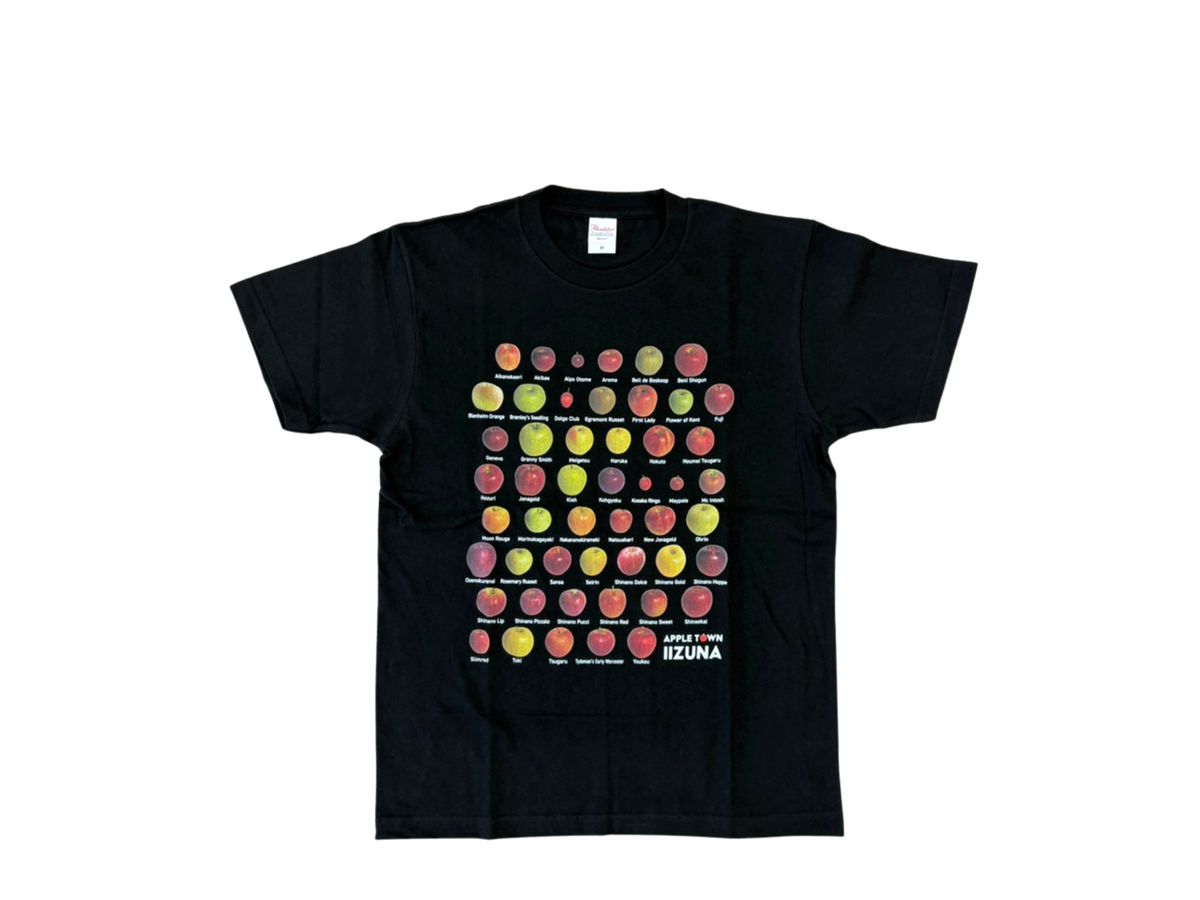 洋服】 ご当地Tシャツ Mサイズ Tシャツ 半袖 黒 りんご トップス 長野 洋服】 ご当地Tシャツ Mサイズ Tシャツ 半袖 黒 りんご トップス 長野