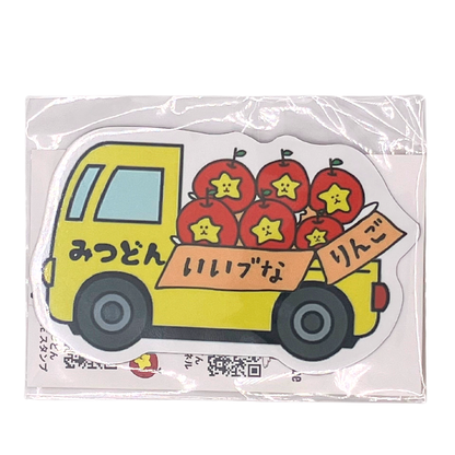 【マグネット】 車のっているみつどん かわいい 長野県 飯綱町 みつどんマルシェ